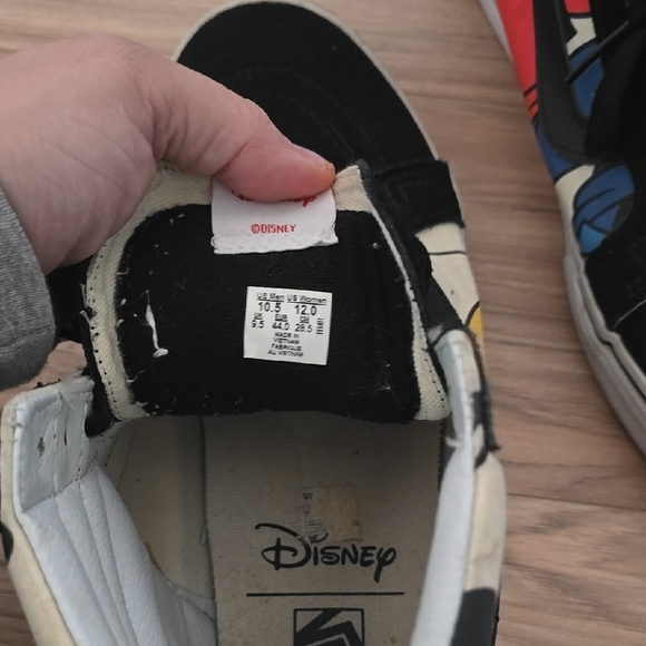 Kids High-Top Cartoon Sneakers - Black and Blue - Picture 8 of 8